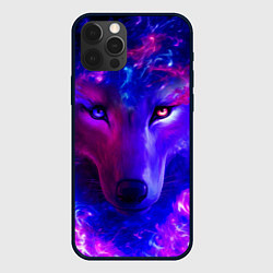 Чехол для iPhone 12 Pro Волшебный звездный волк, цвет: 3D-черный