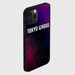 Чехол для iPhone 12 Pro Tokyo Ghoul gradient space, цвет: 3D-черный — фото 2