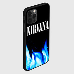 Чехол для iPhone 12 Pro Nirvana blue fire, цвет: 3D-черный — фото 2