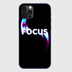 Чехол для iPhone 12 Pro Сфокусируйся, цвет: 3D-черный