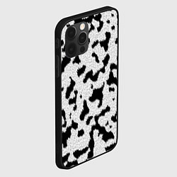 Чехол для iPhone 12 Pro Далматин - текстура, цвет: 3D-черный — фото 2