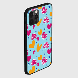Чехол для iPhone 12 Pro Сердце в горошек, цвет: 3D-черный — фото 2