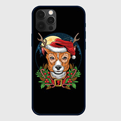 Чехол iPhone 12 Pro Новогодний оленёнок