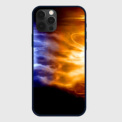 Чехол для iPhone 12 Pro Борьба двух стихий - лёд и пламя, цвет: 3D-черный