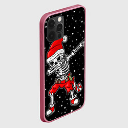 Чехол для iPhone 12 Pro Dab новогодний скелет, цвет: 3D-малиновый — фото 2