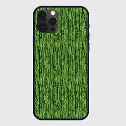Чехол для iPhone 12 Pro Милитари полоска пиксельная, цвет: 3D-черный