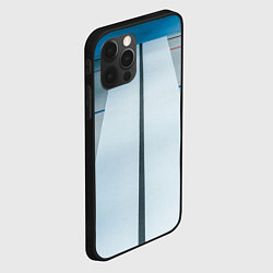 Чехол для iPhone 12 Pro Абстрактные линии и цветные пластины, цвет: 3D-черный — фото 2