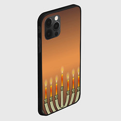 Чехол для iPhone 12 Pro Уютная Ханука и звезда Давида, цвет: 3D-черный — фото 2