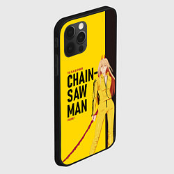 Чехол для iPhone 12 Pro Человек-бензопила - Пауэр, цвет: 3D-черный — фото 2