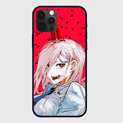 Чехол для iPhone 12 Pro Пауэр из Бензопилы, цвет: 3D-черный