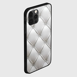 Чехол для iPhone 12 Pro Стёганая мебельная кожа - texture, цвет: 3D-черный — фото 2
