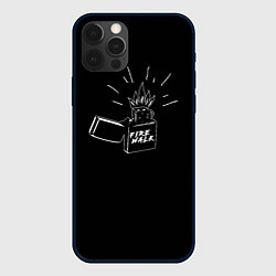 Чехол для iPhone 12 Pro Зажигалка, цвет: 3D-черный
