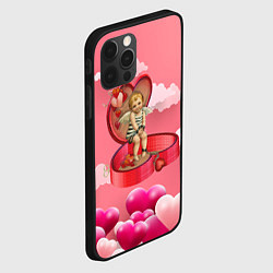 Чехол для iPhone 12 Pro Амур прикованный к сердцу, цвет: 3D-черный — фото 2