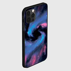 Чехол для iPhone 12 Pro Ручная роспись галактики акварелью, цвет: 3D-черный — фото 2