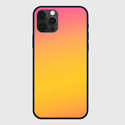 Чехол для iPhone 12 Pro Красивый оранжевый градиент, цвет: 3D-черный