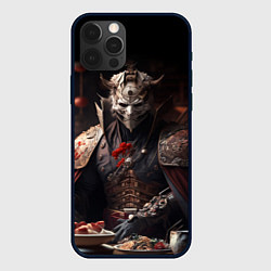 Чехол для iPhone 12 Pro Демонический японский воин, цвет: 3D-черный