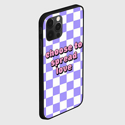Чехол для iPhone 12 Pro Choose to spread love, цвет: 3D-черный — фото 2