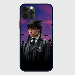 Чехол для iPhone 12 Pro Wednesday Addams, цвет: 3D-черный