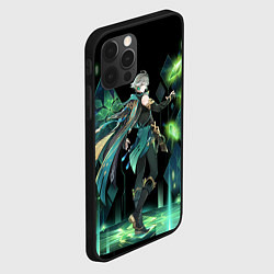 Чехол для iPhone 12 Pro Аль-Хайтам - взрыв стихий, цвет: 3D-черный — фото 2