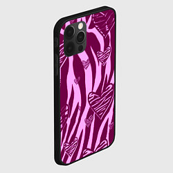 Чехол для iPhone 12 Pro Полосатая любовь, цвет: 3D-черный — фото 2