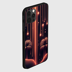 Чехол для iPhone 12 Pro Неоновый тропический дождь, цвет: 3D-черный — фото 2