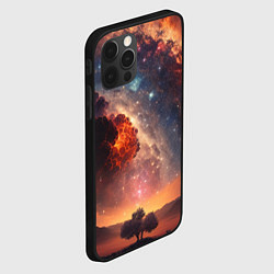 Чехол для iPhone 12 Pro Космос и звезды в закатном небе, цвет: 3D-черный — фото 2