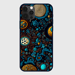 Чехол для iPhone 12 Pro Пластилиновый космос: арт нейросети, цвет: 3D-черный