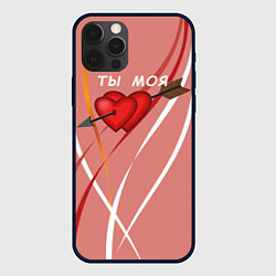 Чехол для iPhone 12 Pro Святой Валентин для влюблённых, цвет: 3D-черный