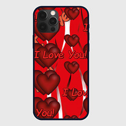 Чехол для iPhone 12 Pro Святой Валентин для тебя, цвет: 3D-черный