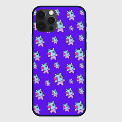 Чехол для iPhone 12 Pro BT21 Mang pattern BTS, цвет: 3D-черный