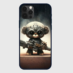 Чехол для iPhone 12 Pro Cute animal with a gun, цвет: 3D-черный