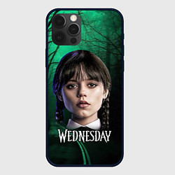 Чехол для iPhone 12 Pro Уэнсдэй фото, цвет: 3D-черный