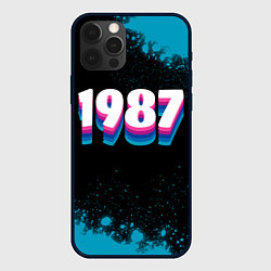 Чехол для iPhone 12 Pro Made in 1987: vintage art, цвет: 3D-черный