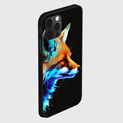 Чехол для iPhone 12 Pro Красочная лисичка, цвет: 3D-черный — фото 2