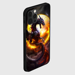 Чехол для iPhone 12 Pro Звездный дракон, цвет: 3D-черный — фото 2