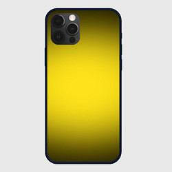Чехол для iPhone 12 Pro Желтый градиент, цвет: 3D-черный