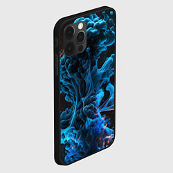 Чехол для iPhone 12 Pro Клубы голубого дыма, цвет: 3D-черный — фото 2