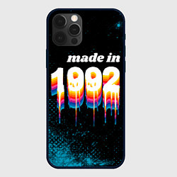 Чехол для iPhone 12 Pro Made in 1992: liquid art, цвет: 3D-черный