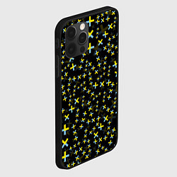 Чехол для iPhone 12 Pro TXT pattern logo, цвет: 3D-черный — фото 2