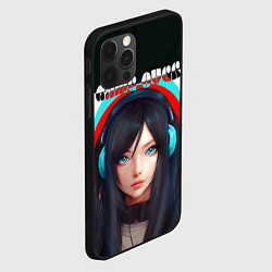 Чехол для iPhone 12 Pro Геймер-девушка аниме - гейм овер, цвет: 3D-черный — фото 2