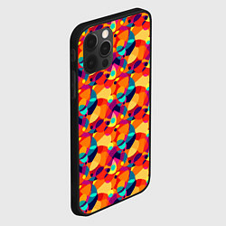 Чехол для iPhone 12 Pro Абстрактный узор из разноцветных окружностей, цвет: 3D-черный — фото 2