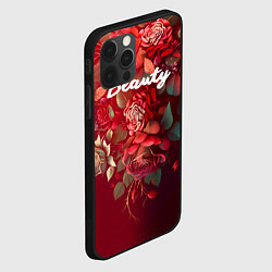 Чехол для iPhone 12 Pro Beauty Красота розы, цвет: 3D-черный — фото 2