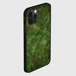 Чехол для iPhone 12 Pro Камуфляж хаки, цвет: 3D-черный — фото 2