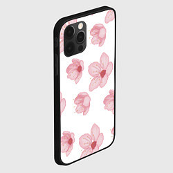 Чехол для iPhone 12 Pro Цветение сакуры, цвет: 3D-черный — фото 2