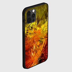 Чехол для iPhone 12 Pro Крисстализация пламени, цвет: 3D-черный — фото 2