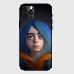 Чехол для iPhone 12 Pro Билли Айлиш портрет, цвет: 3D-черный