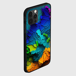 Чехол для iPhone 12 Pro Взрыв красок, цвет: 3D-черный — фото 2