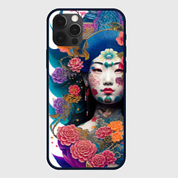 Чехол для iPhone 12 Pro Japan style - tattoo - art, цвет: 3D-черный