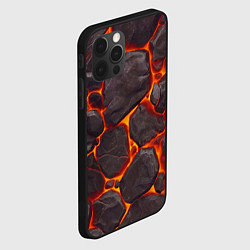 Чехол для iPhone 12 Pro Каменная лава, цвет: 3D-черный — фото 2