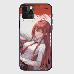 Чехол для iPhone 12 Pro Макима: Человек бензопила - Аниме, цвет: 3D-черный